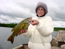 Smallmouth Bass Valora Lundberg 6-28-08