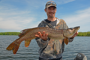 image of Steve Cox with Big Northern Pike