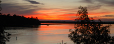 Sunset Tamarack Bay Lake Winnie September 19, 2010
