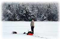 Ice Fishing Deer River