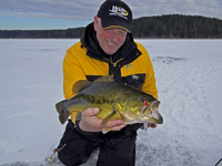 Ice Fishing Minnesota Bass