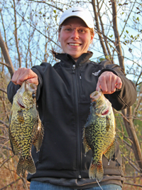 Crappies caught by Mary Mattson