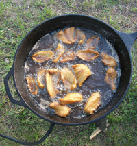 Fish Frying In Nik Dimich Pan