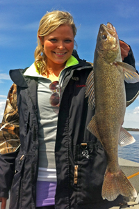 Walleye Caught By Sharae Williams on Cutfoot Sioux