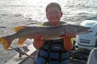 Pike caught by Nick Ortloff on Lake Winnie