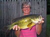 Largemouth Bass caught on Ball Club Lake