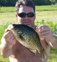 Crappie caught on Ball Club Lake at Gus' Place Resort