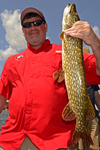Northern Pike caught by Tommy during the Fisharoo