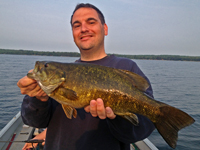 Smallmouth Bass caught on Pokegama by Peter