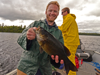 Smallmouth Bass caught on Lake Kashabowie by John Hauschild