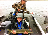 Walleyes caught by Mitch Skinness and sons