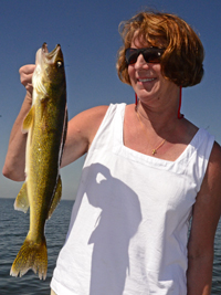 Walleye caught on Lake Winnie by Lori Kretz 