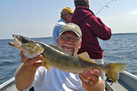 Walleye caught on Lake Winnibigoshish by Randy Jones