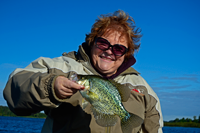 image of Joyce holding Crappie