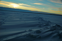 image of ice conditions on Lake Winnibigoshish