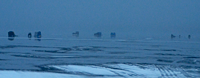 image of ice fishermen on Sucker Lake