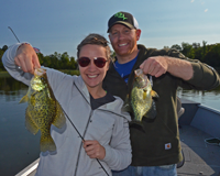 image of Brandon and Abbey Wattson with big crappies