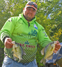 image of Andy Walsh with nice Crappies
