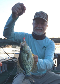image of Greg Clusiau with big Crappie