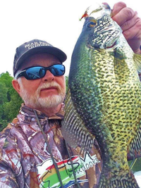image of Greg Clusiau with big Crappie