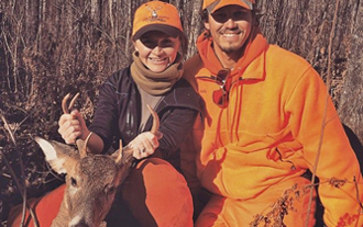 image of Erin Duckett with nice buck deer