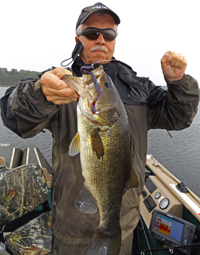 image of Terry Wickstrom with Big Bass