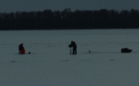 image of ice fishermen on the ice december 8