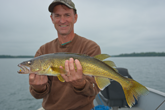 image of Tim Welu with nice walleye