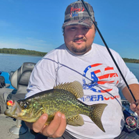 image of andy walsh with crappie