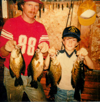 image of greg and kris clusiau with crappies