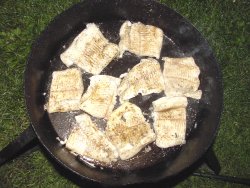 Cajun Pike In Hot Skillet