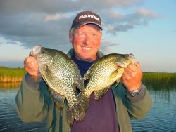 image of crappie fishing guide with slab crappies