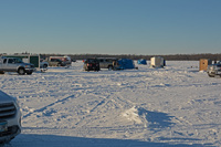 image of vehicles on the ice