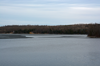 image of pokegama lake with open water 