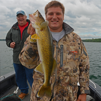 image of Will Rusch with big walleye