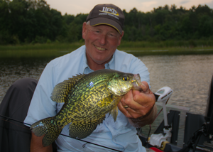 image of susan with big crappie