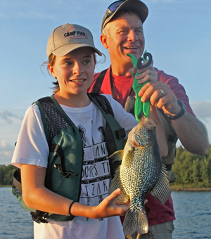 image of crappie caught at Camp Fish