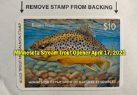 image of Minnesota Trout Stamp links to DNR Trout fishing page