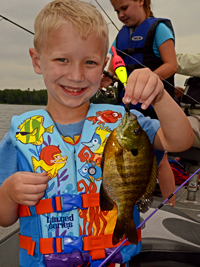 Bluegill caught by Grant on Gull Lake