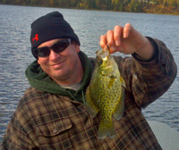 Crappie Caught by Justin on Bowstring Lake