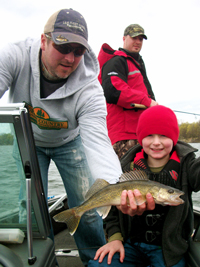 Walleye caught by Niko Dimich on Lake Winnie