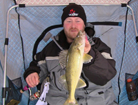 Ray Welle Holding Red Lake Walleye
