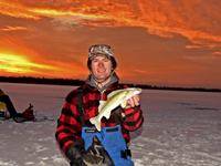 Image of Jesse Aultman with Walleye