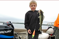 Maddux Schrupp With Red Lake Walleye