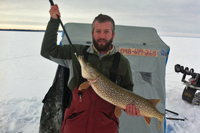 Northern Pike caught on Lake Winnie by Ben Alrick 