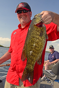 Smallmouth Bass caught by Tommy during the Daikin-McQuay Fisharoo
