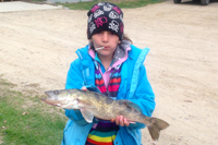 Kiana Hachey Caught Walleye On Bowstring Lake