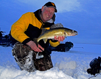Ice Fishing Lake Winnie Walleye
