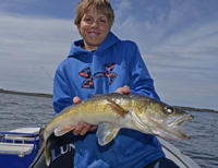 Walleye caught by Zach Krug on Lake Winnie