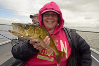 Walleye caught by Kristen Pietras on Lake Winnibigosh